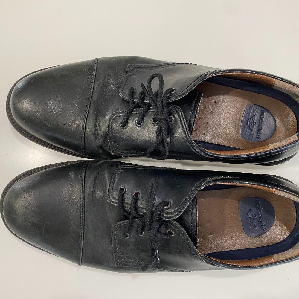 Dockers Black Leather Men's dress shoes size 15